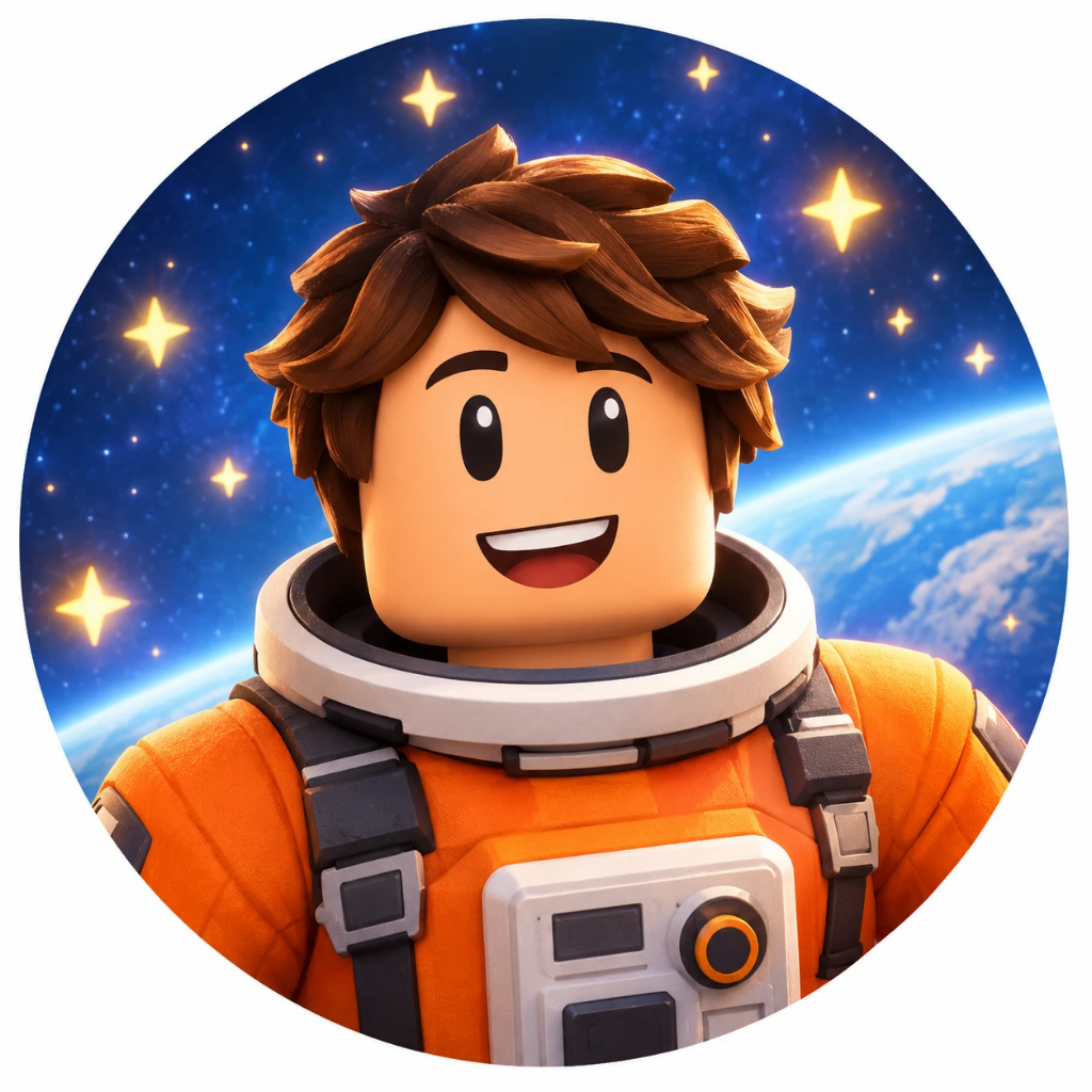 Original orange-suited astronaut portrait used as the revision reference